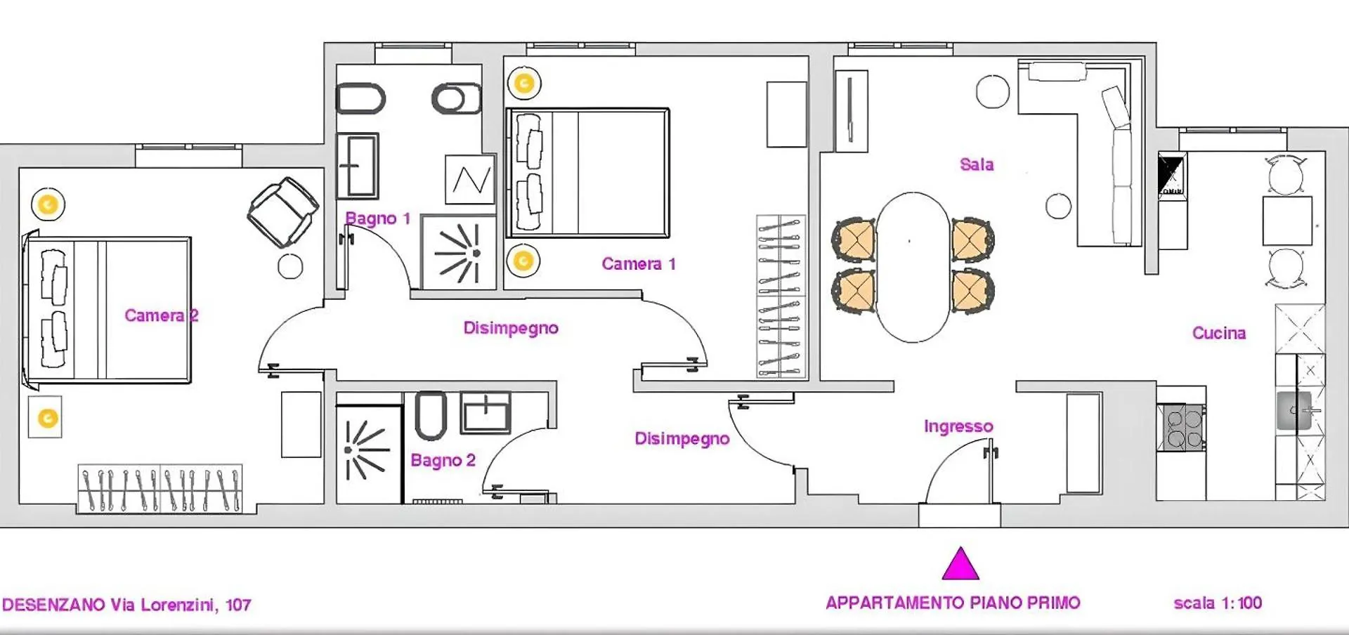 Desenzanoloft Official Partner Marriott Homes & Villas - A Casa Di Sara Family Apartment With Private Parking Desenzano del Garda